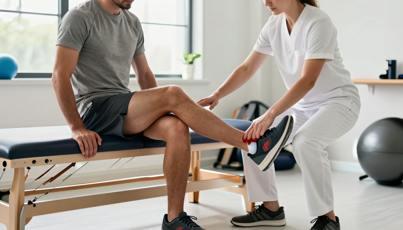 Athlete preparing for a gradual return to training