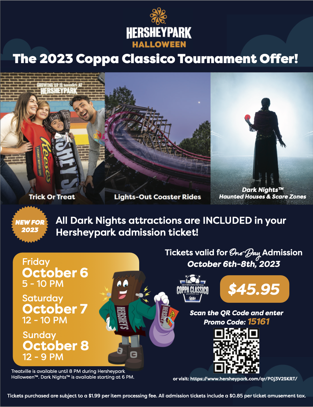 Penn FC Youth Soccer Hershey Park Tickets