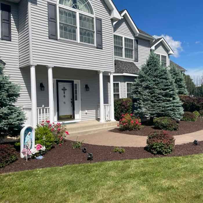 Clean Front Yard — Pine Bush, NY — LeRoy’s Lawn Care