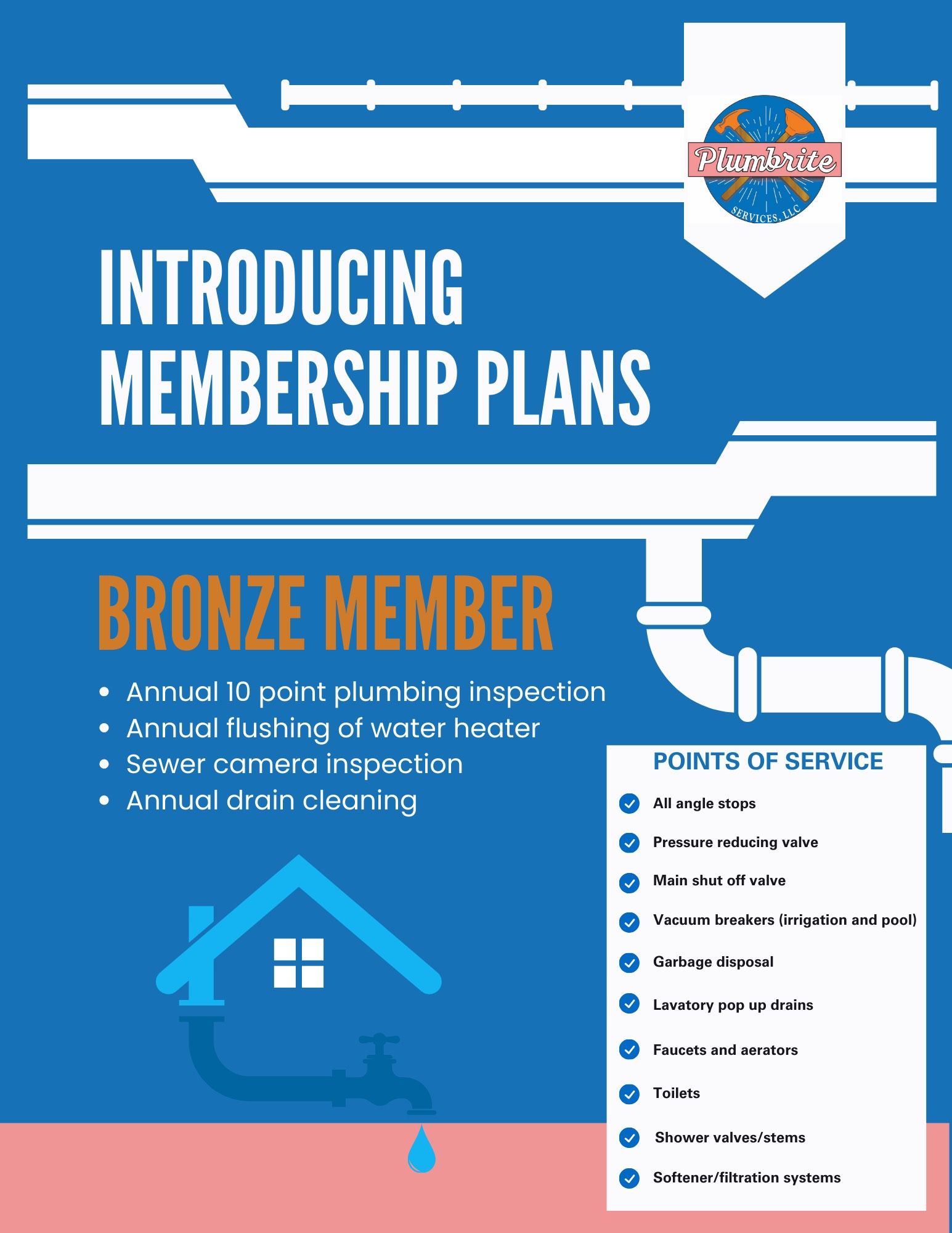 Bronze Membership Plan — Phoenix, AZ — Plumbrite Services LLC Bronze Membership Plan — Phoenix, AZ — Plumbrite Services LLC