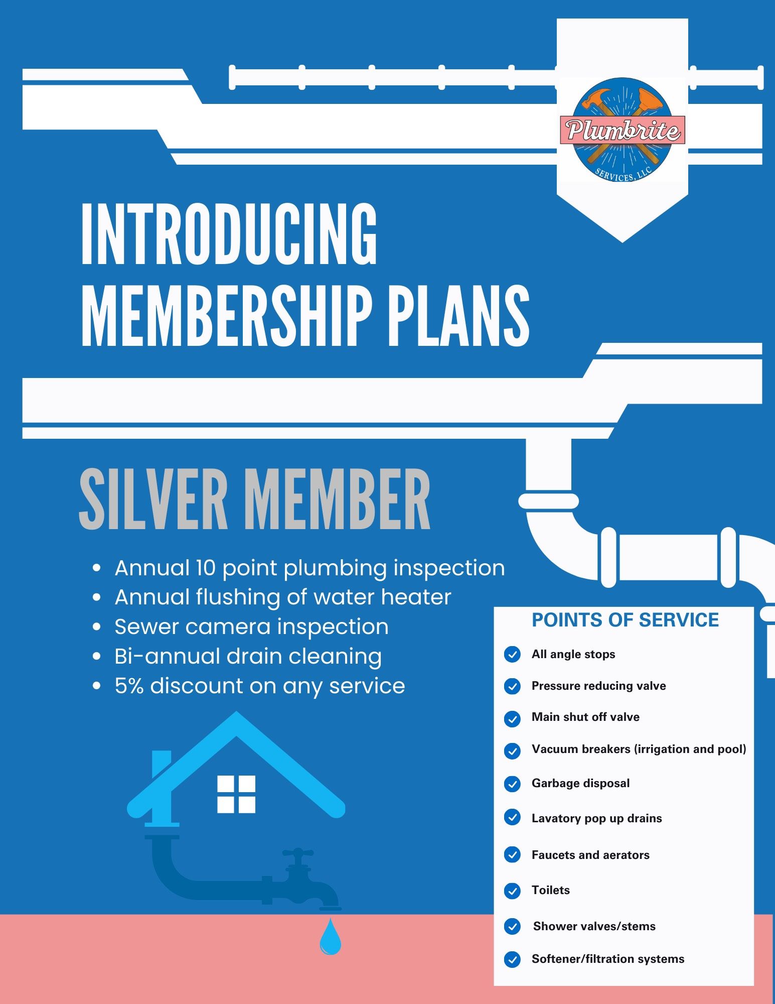 Silver Membership Plan — Phoenix, AZ — Plumbrite Services LLC Silver Membership Plan — Phoenix, AZ — Plumbrite Services LLC
