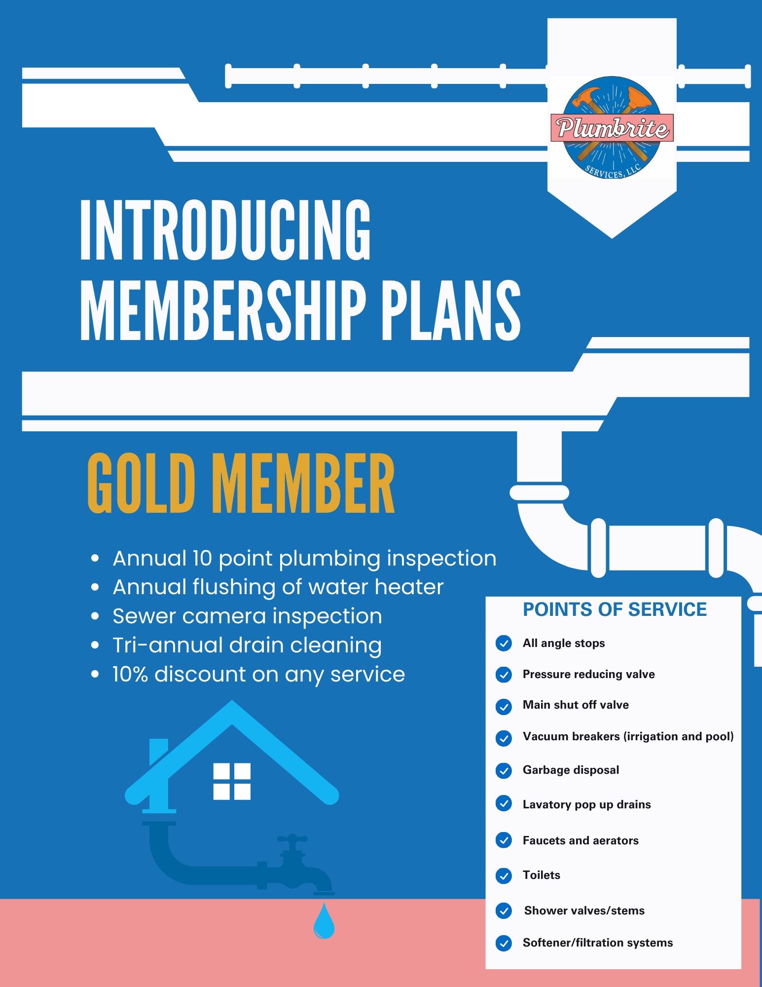 Gold Membership Plan — Phoenix, AZ — Plumbrite Services LLC Gold Membership Plan — Phoenix, AZ — Plumbrite Services LLC