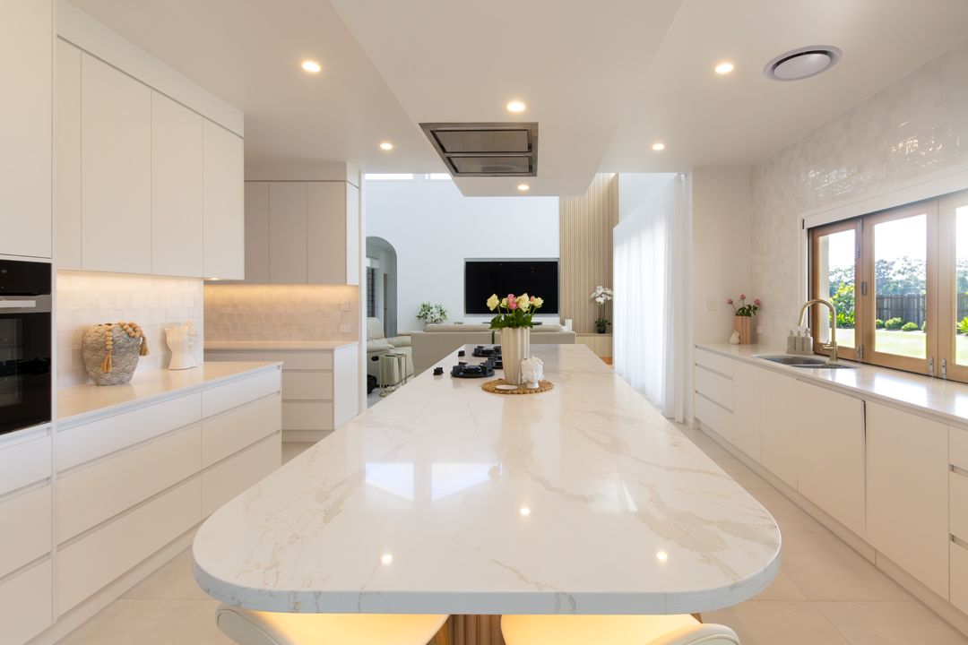 A Kitchen with Cabinets and A Walk in Pantry — Custombuilt Furnishers in Svensson Heights, QLD