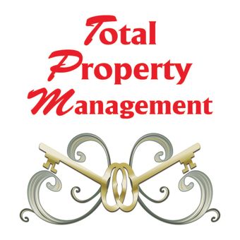Total Property Management logo. Two keys with the words 