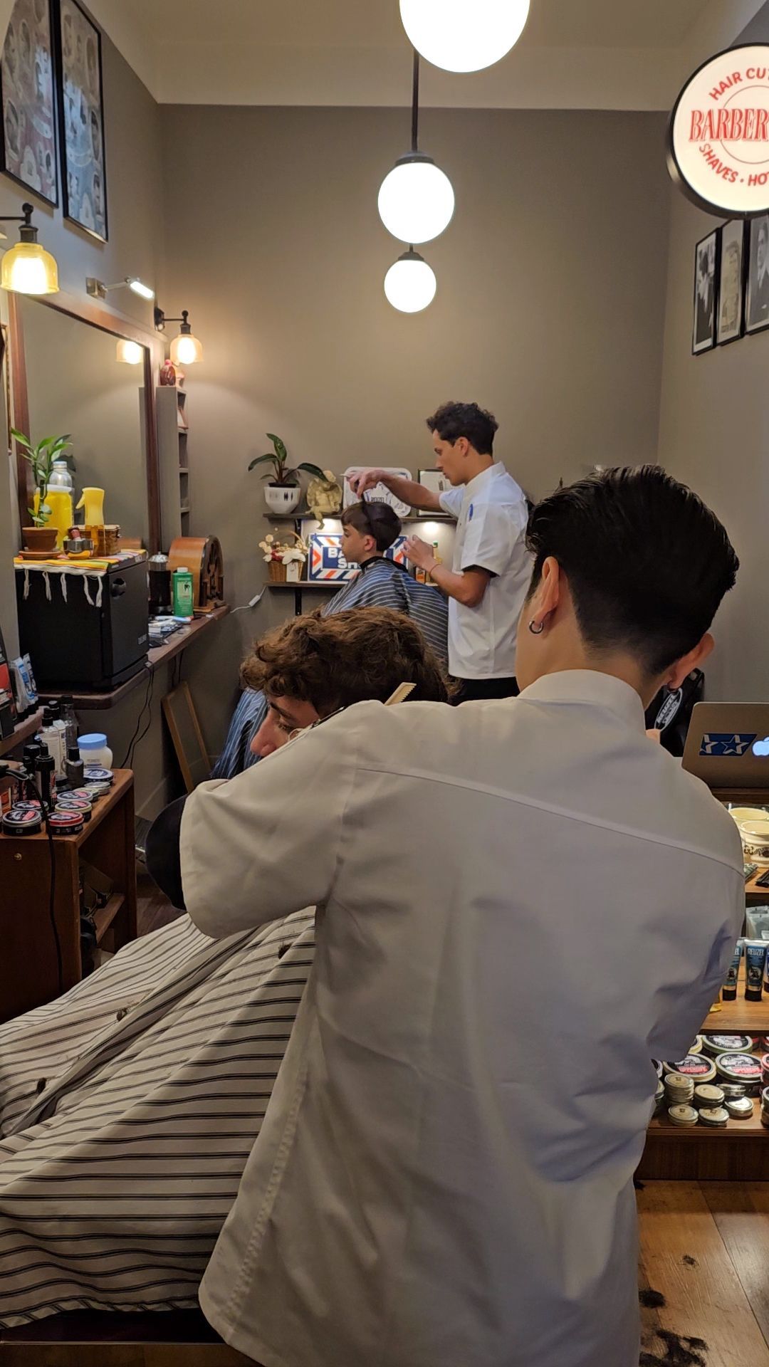 People in a Barber Shop — Lucky Child Barber Shop In Hobart, TAS