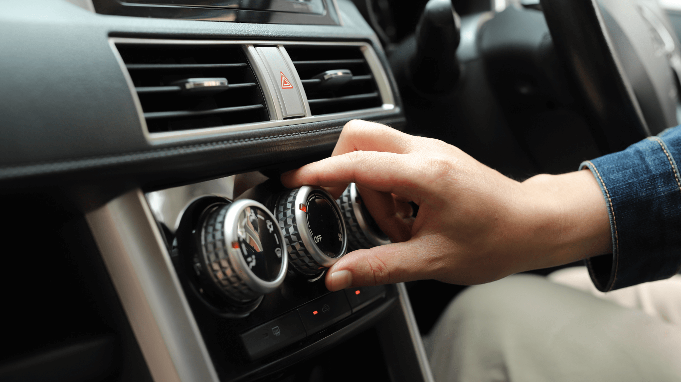 air conditioning inside a car