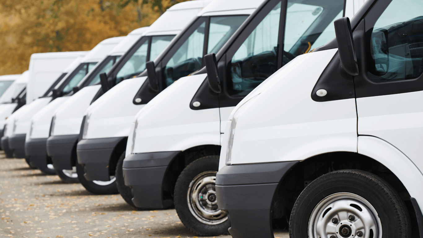 a fleet of business vehicles