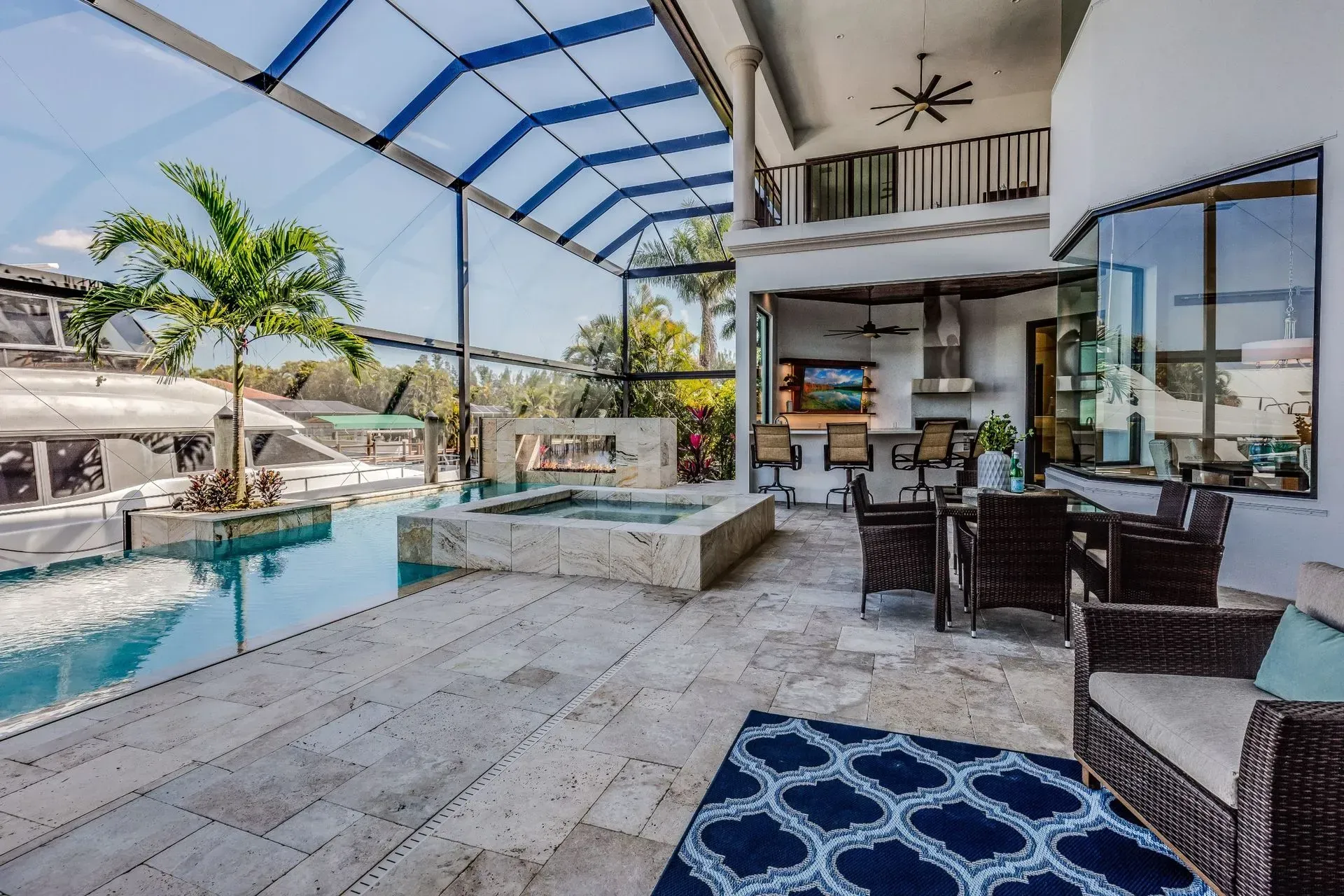 Modern lanai enclosure in Ocala FL with smart design features
