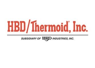 HBD/Thermoid, Inc. logo in red text with gray subsidiary tagline