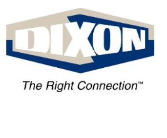 DIXON logo in blue and white with the tagline “The Right Connection”