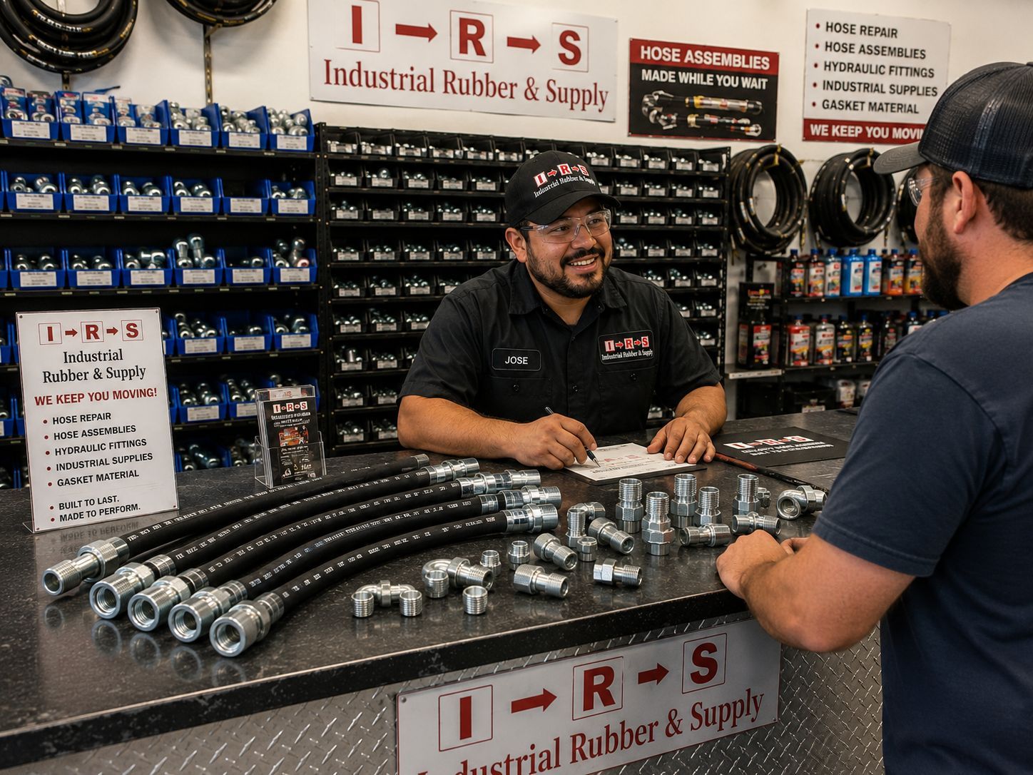 Hydraulic hose repair supporting Riverside CA contractors and field service operations