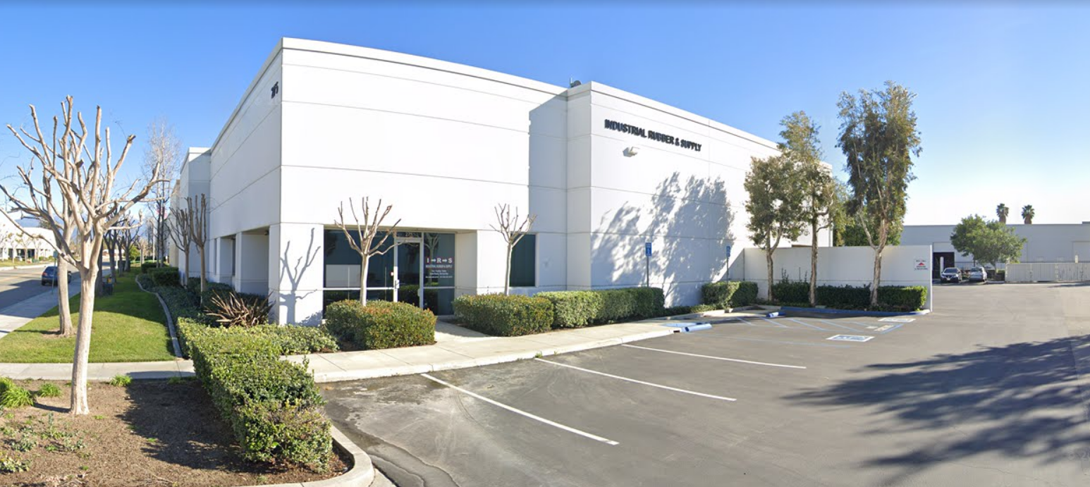 Industrial Rubber and Supply location on Orange Show Lane in San Bernardino California