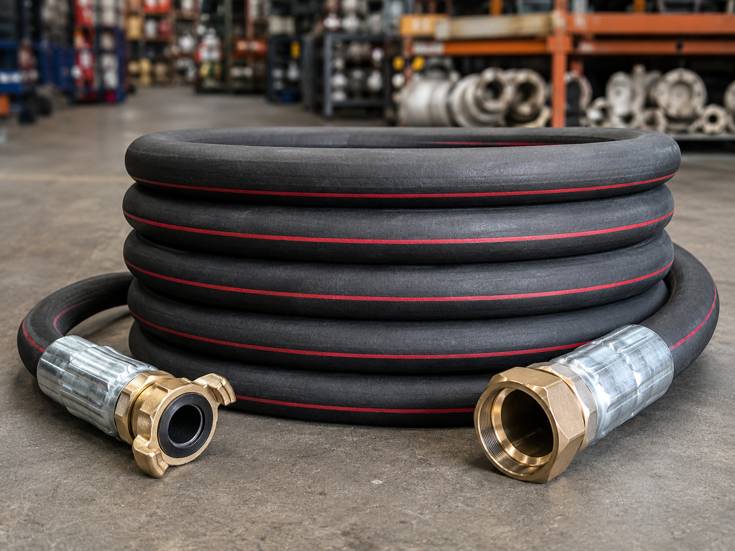 Heavy duty industrial steam hose for high temperature applications