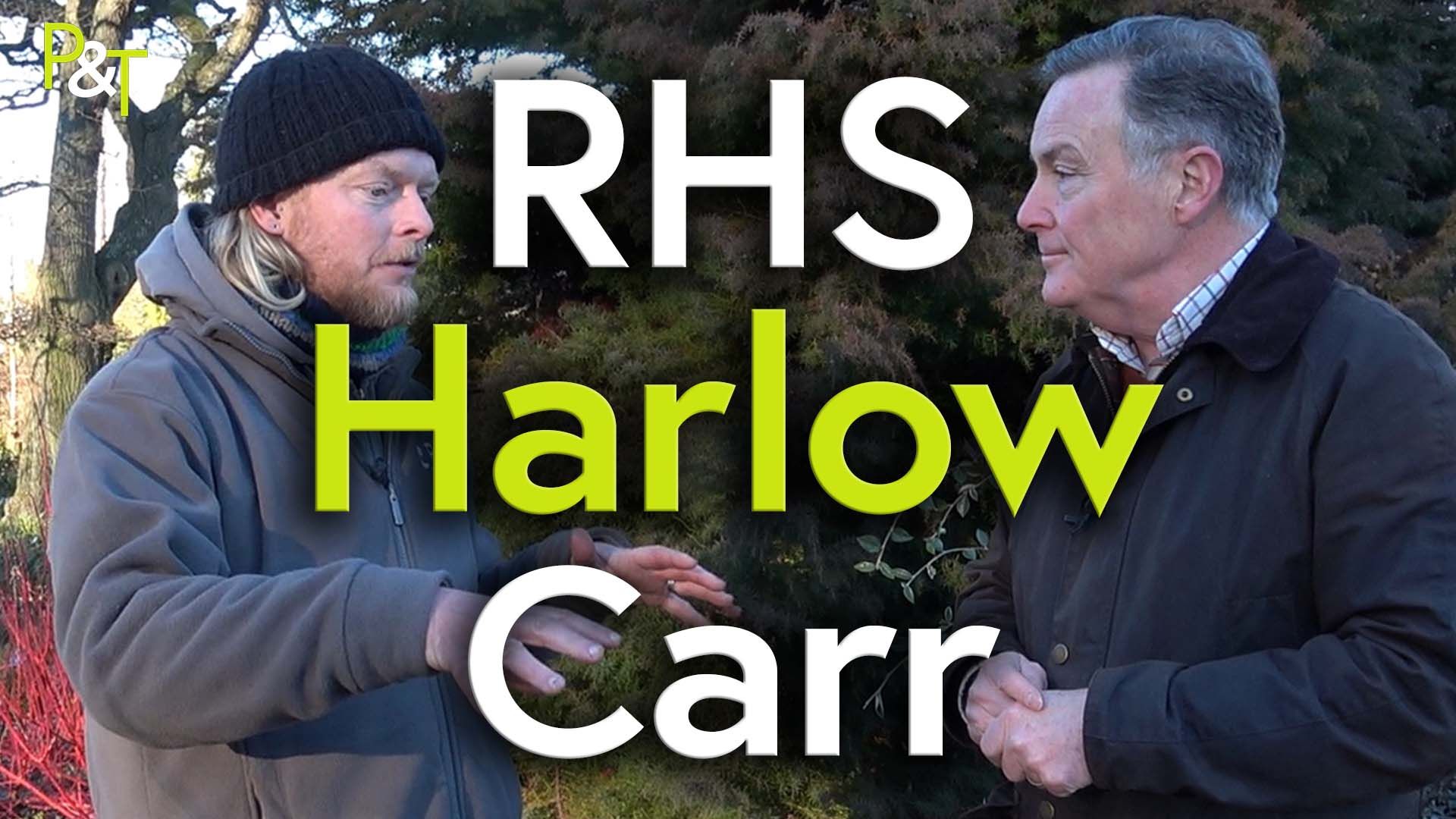 Russ Watkins and Martin Fish at RHS Harlow Carrs Winter Walk. 