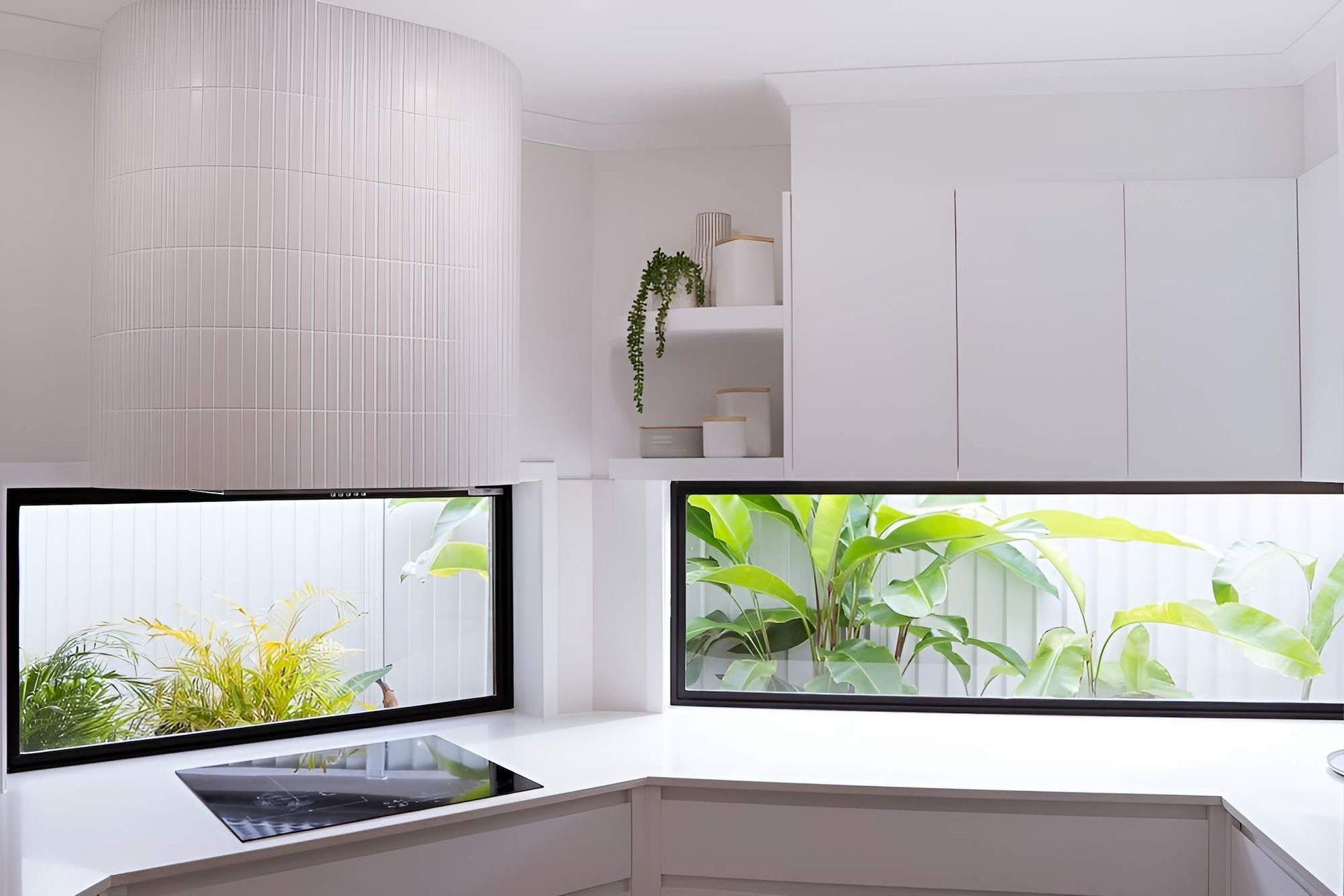 A Kitchen With White Cabinets, a Sink, and a Window — CK Cabinetry in Coolum , QLD