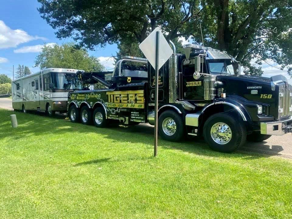 Tow Trucks Are Parked — Battle Creek, MI — Tiger’s Towing