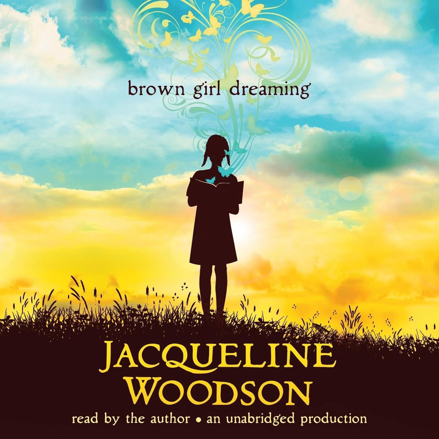 A book cover for brown girl dreaming by jacqueline woodson
