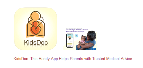 Kidsdoc is a handy app that helps parents with trusted medical advice.