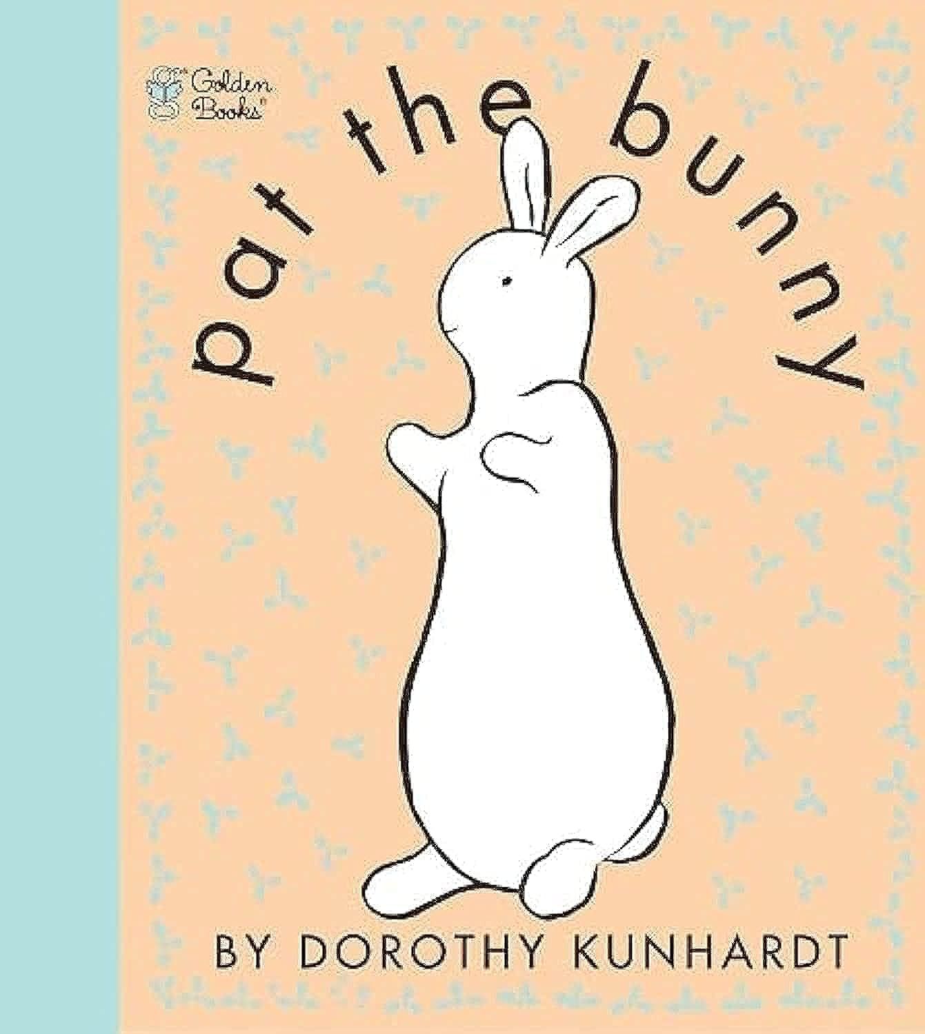A book cover for pat the bunny by dorothy kunhardt