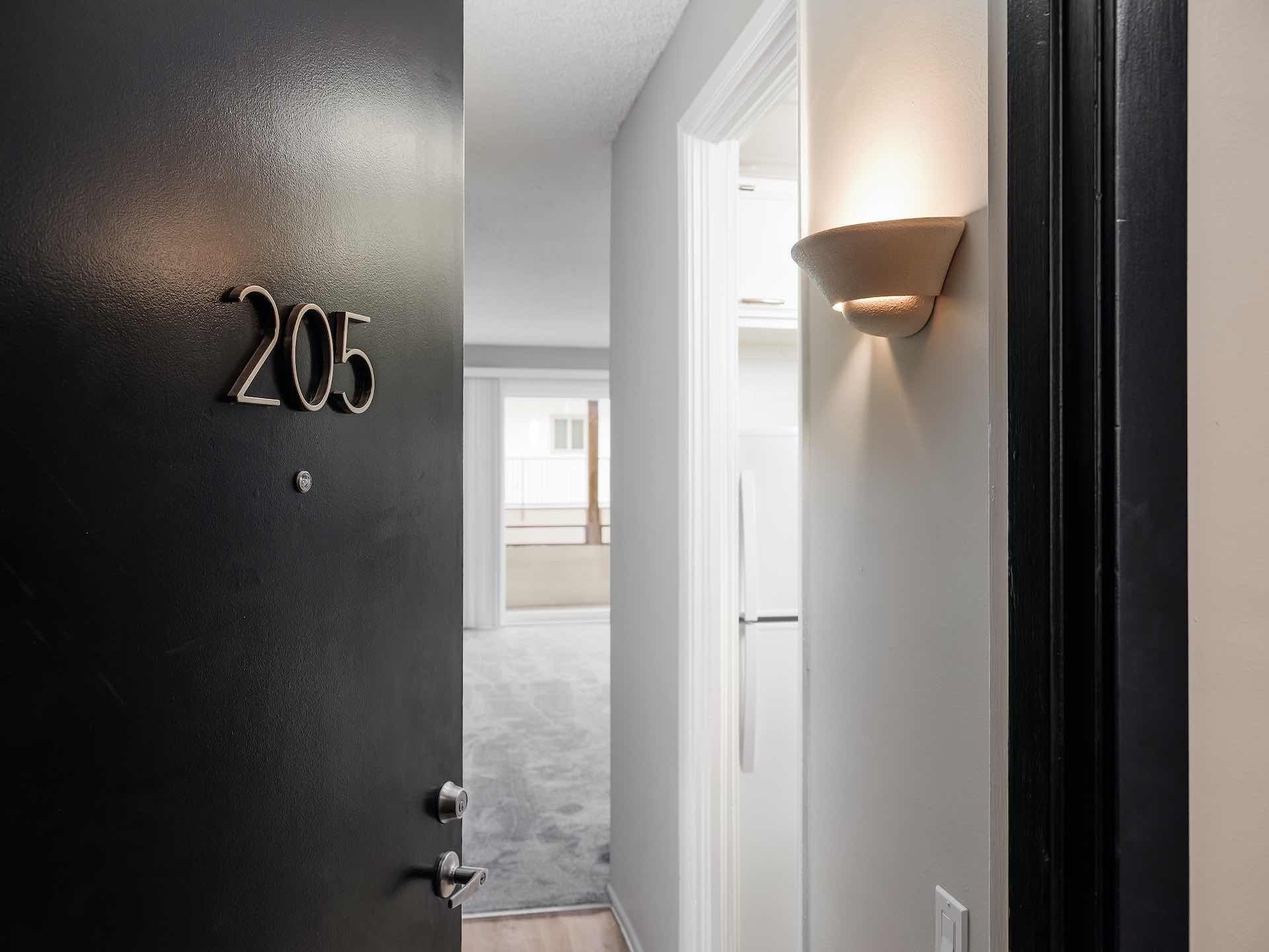 Interior entryway to apartment unit