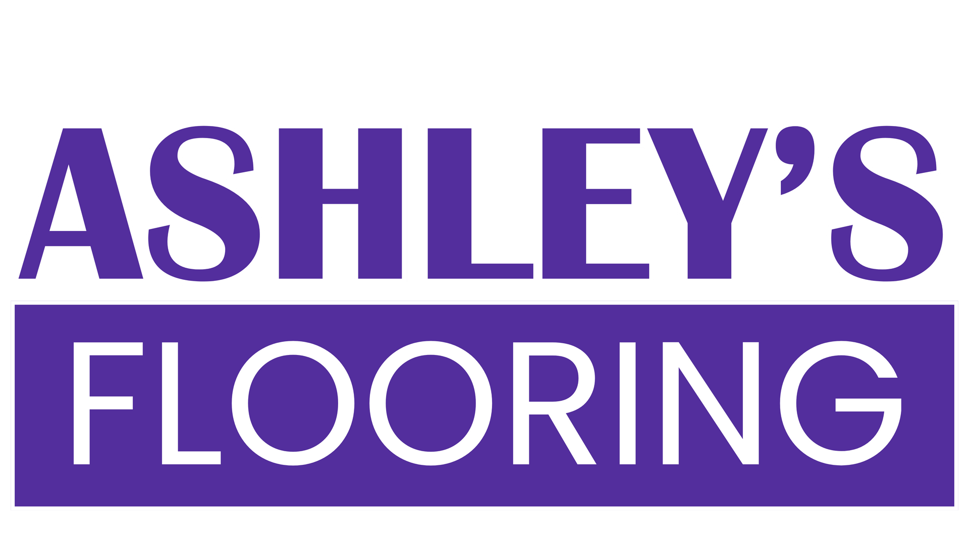 It is a logo for ashley 's flooring and decorating.