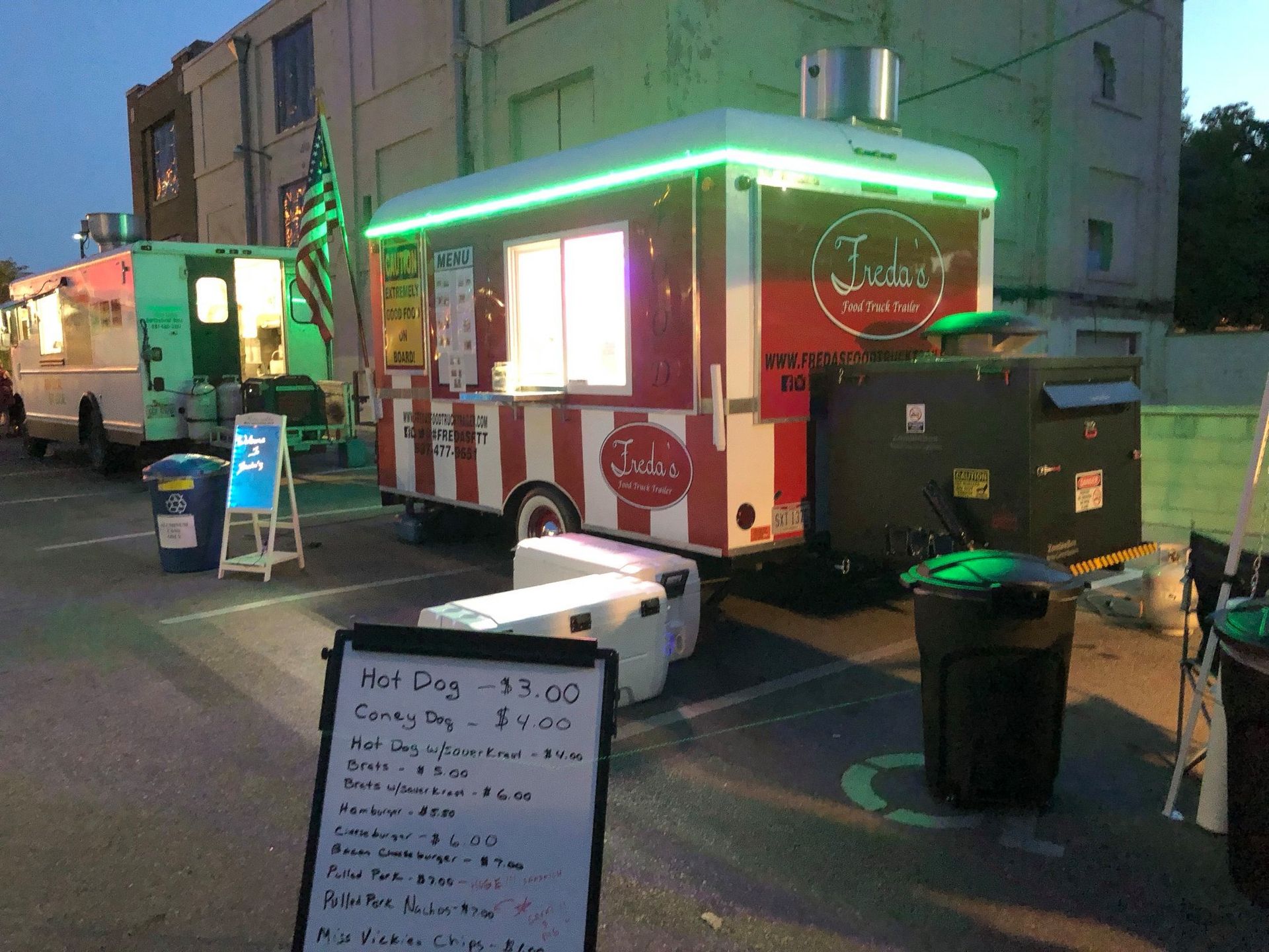 Freda's food truck trailer