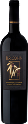 B.R. Cohn Chardonnay wine bottle with a silver cap and white label on a plain background