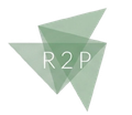 Logo geometrico verde con triangoli sovrapposti e la scritta