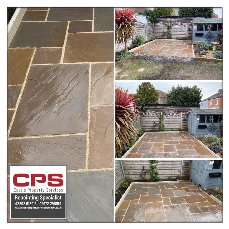 finished patio