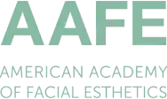 Logo of the American Academy of Facial Esthetics in teal.
