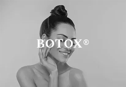 Woman smiling, touching face, with 