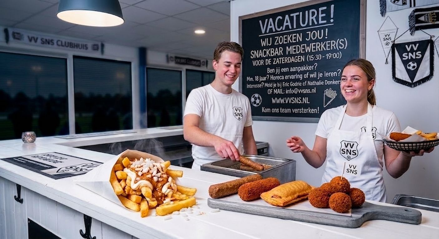 snackbar medewerker vv SNS