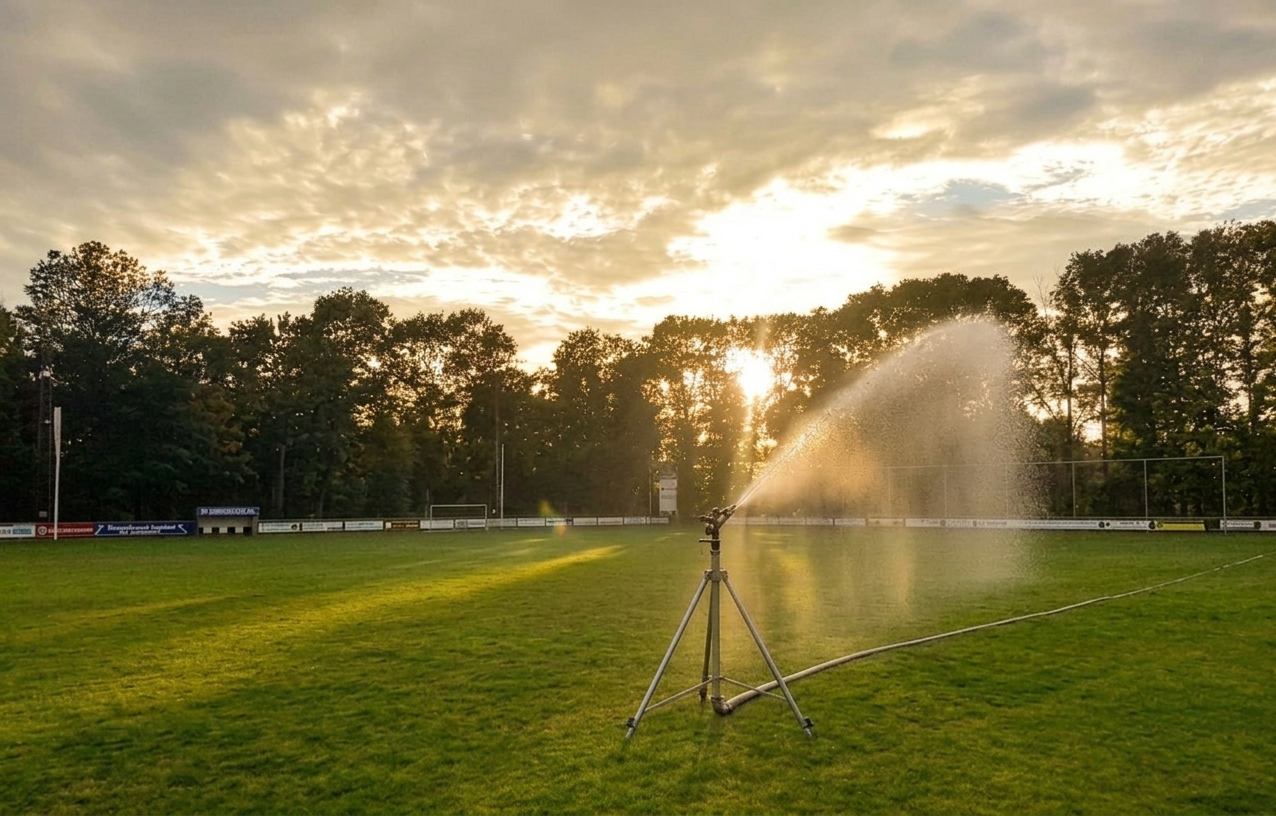 velden besproeien bij vv sns
