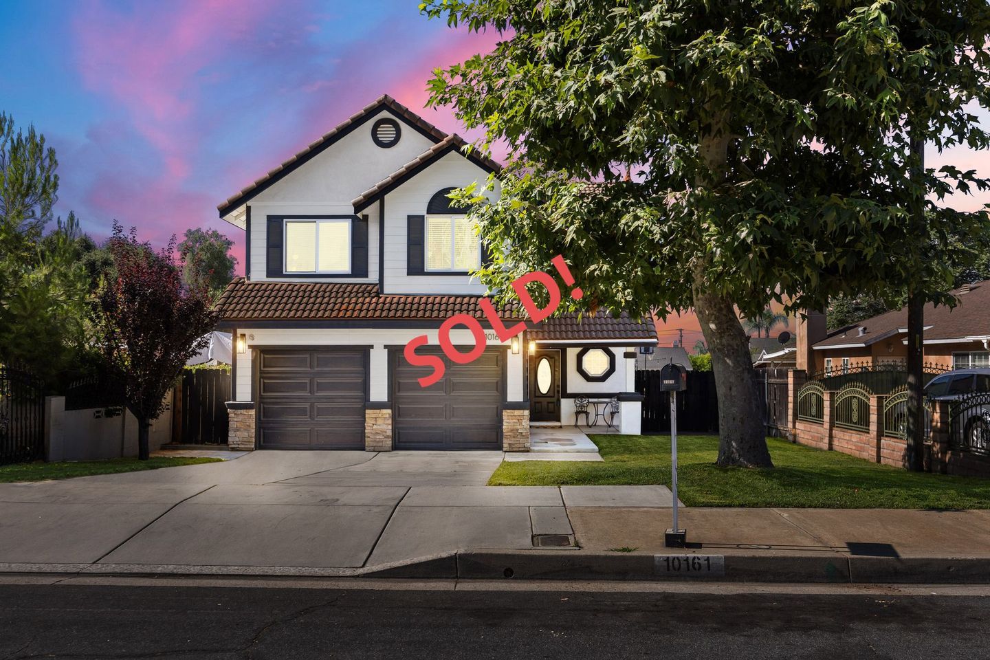 Two-story house with a 