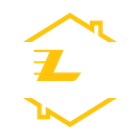 Yellow house icon with the letters "LA" inside.