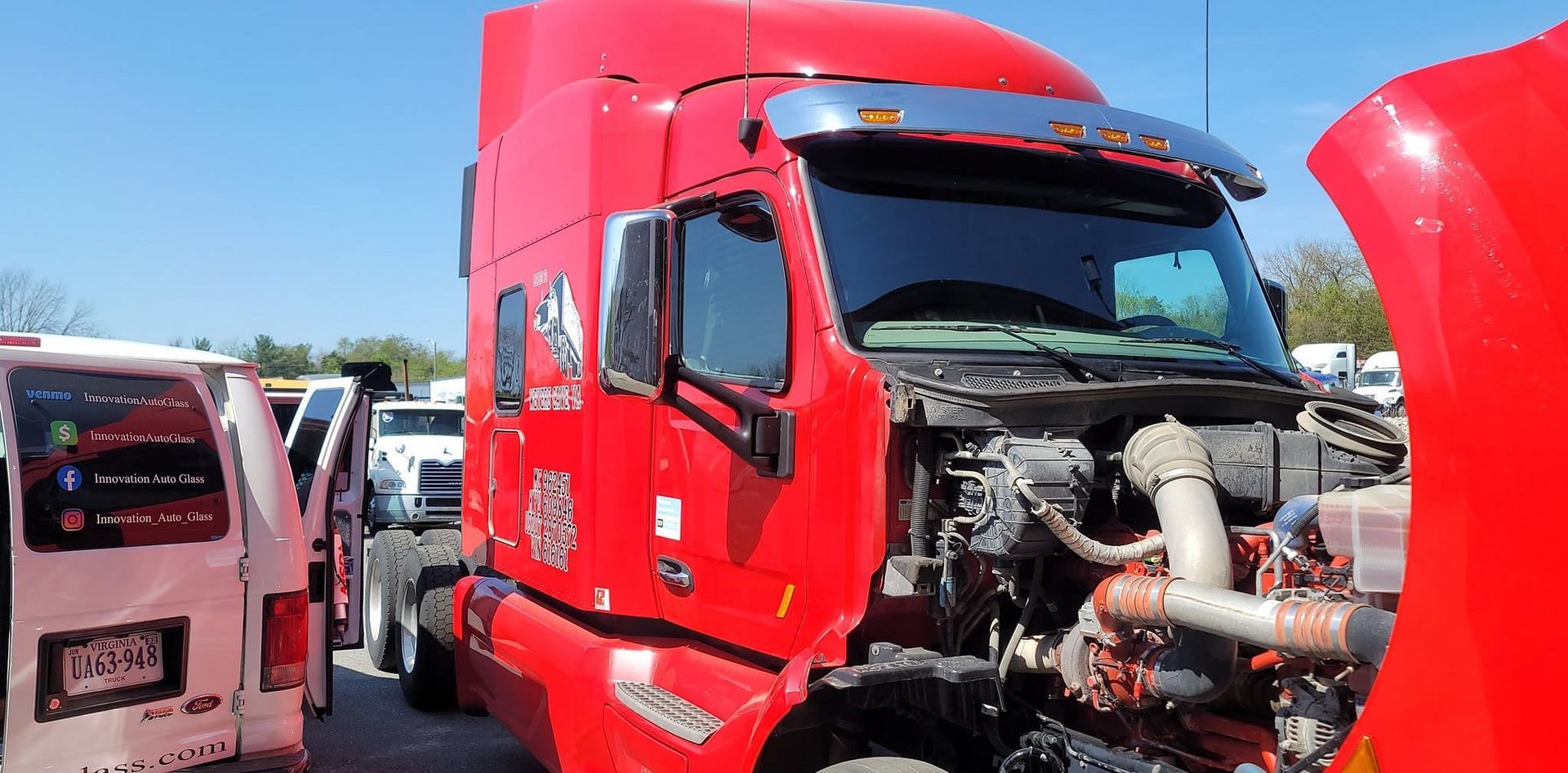 Semi-truck windshield repair in Roanoke, VA