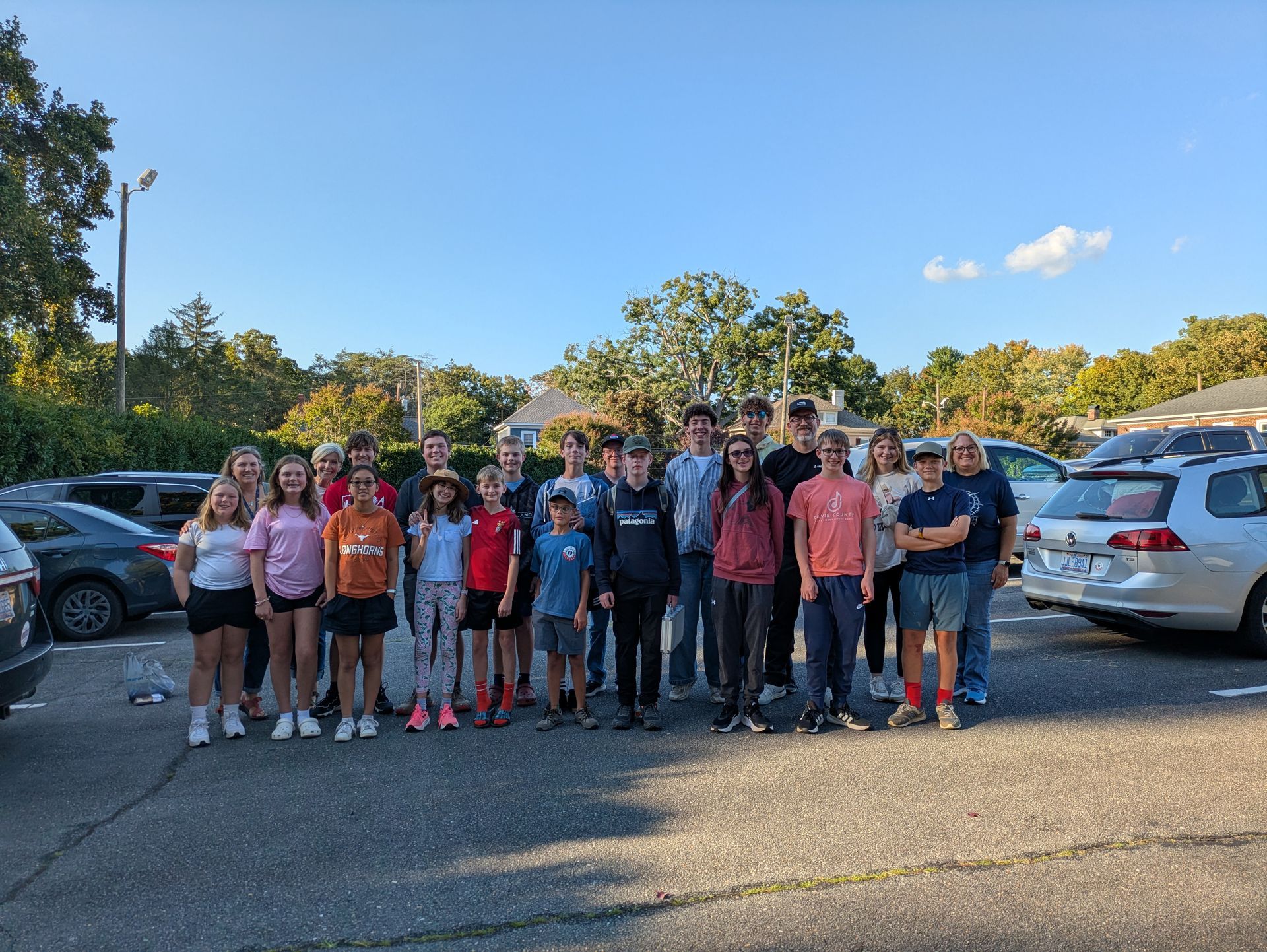 Youth preparing to travel for mission.