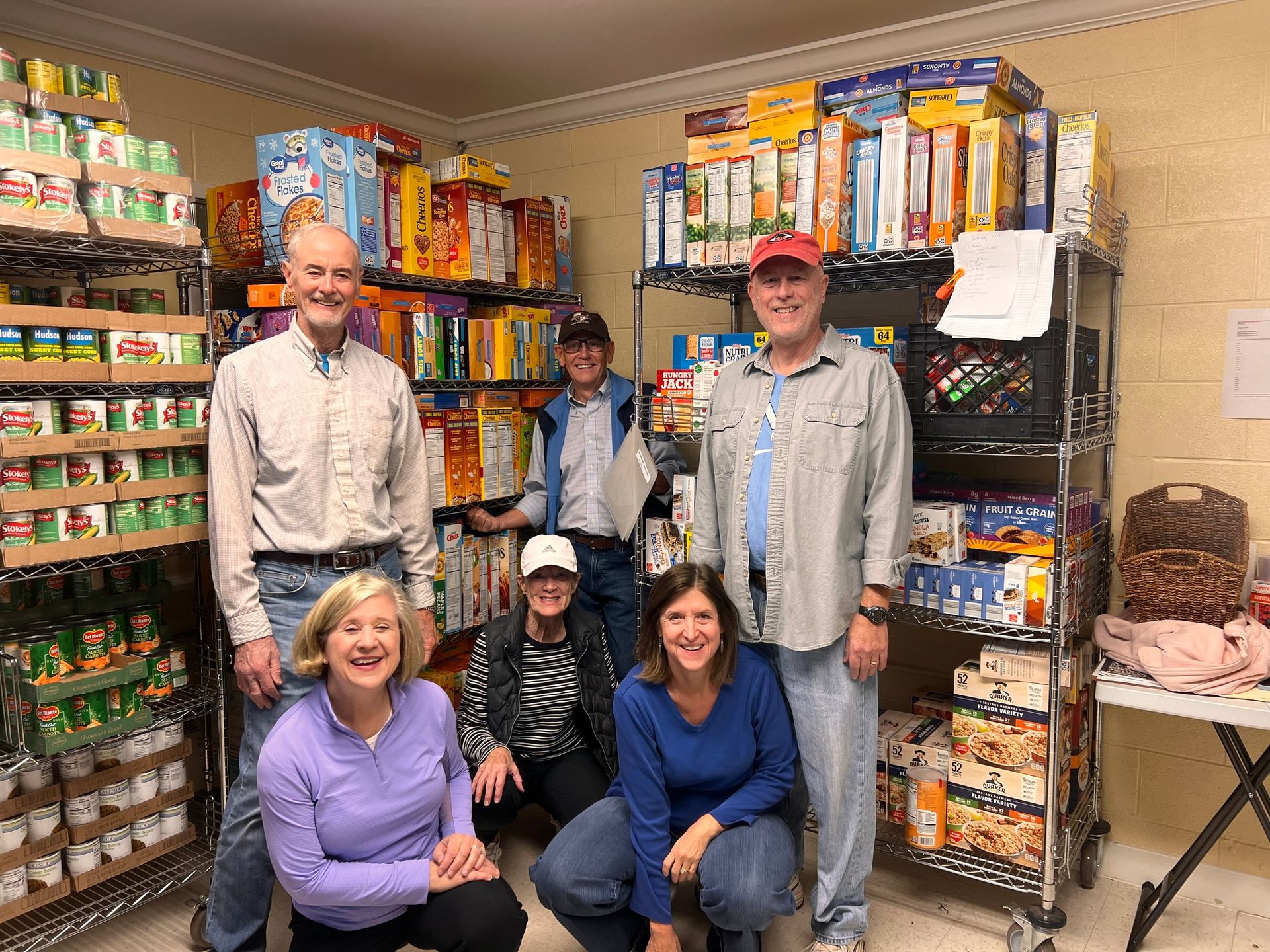 Volunteers at Christ Beloved Community Food Pantry.