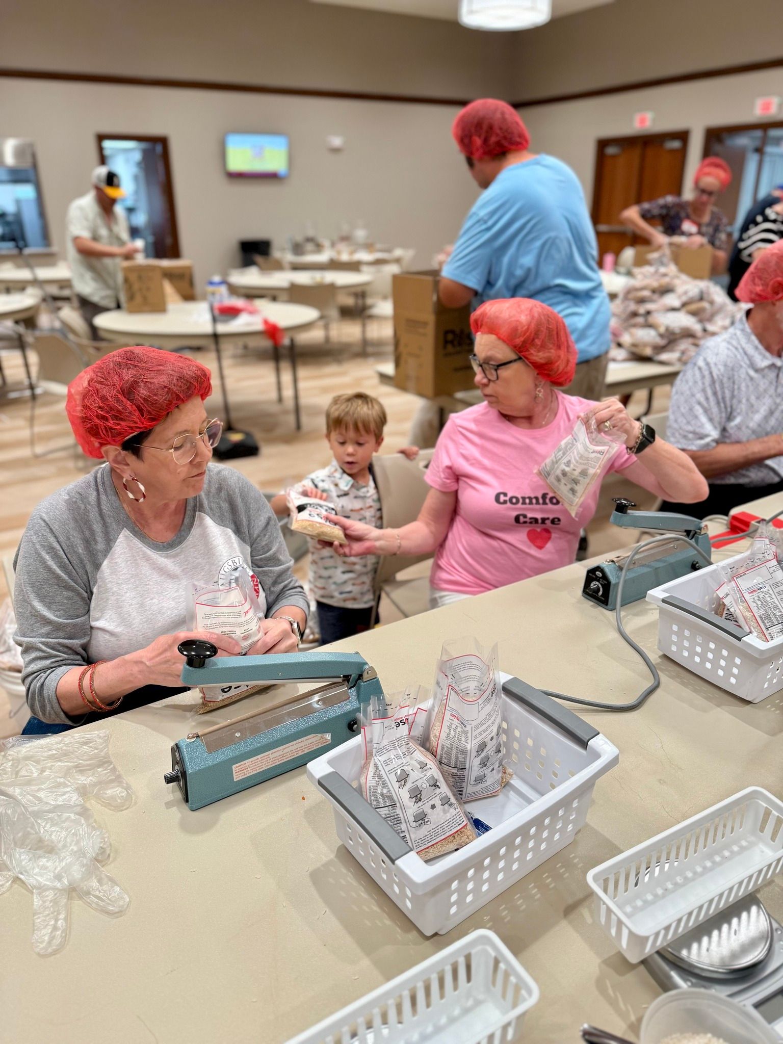 Rise Against Hunger outreach project.