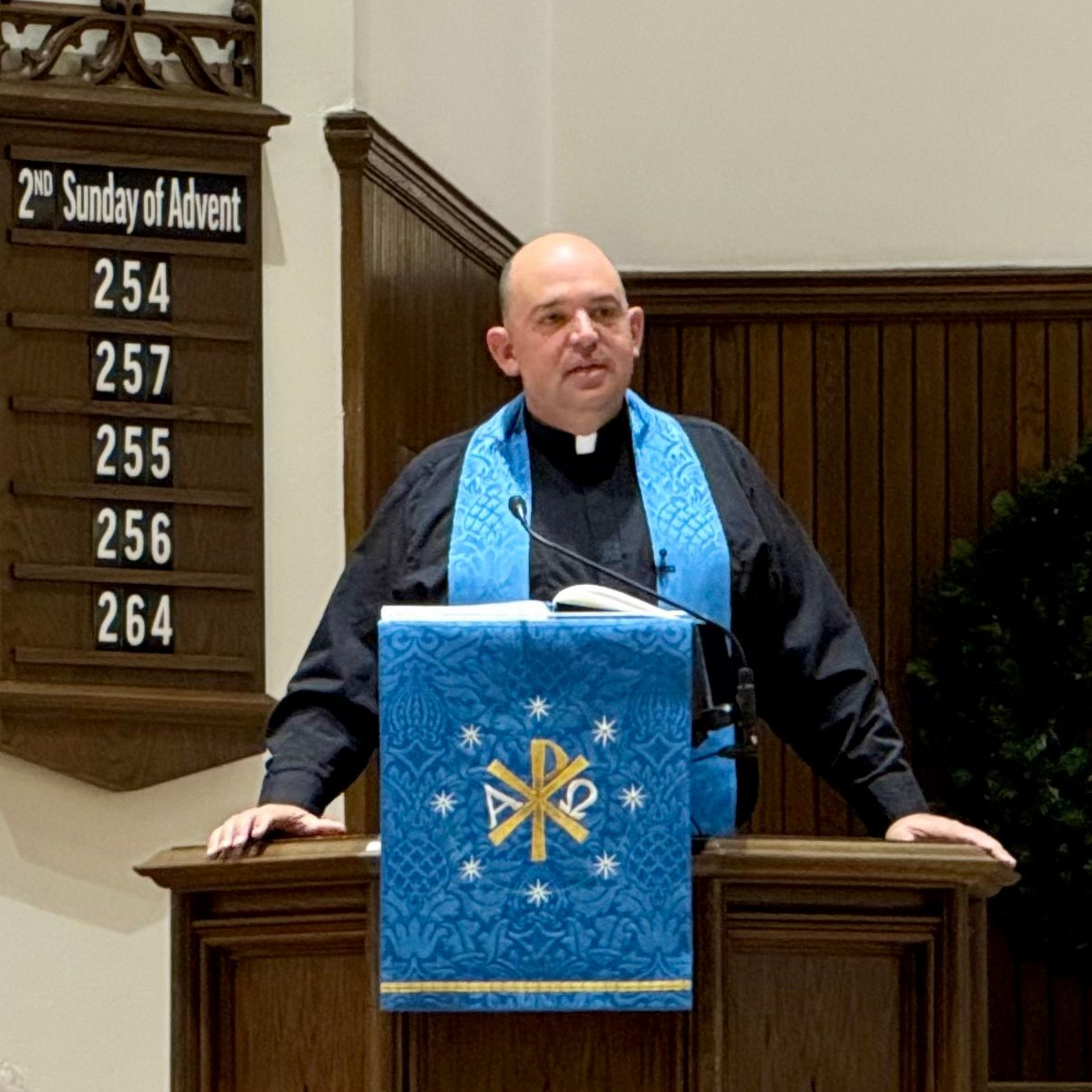 Pastor Paul bringing the word.