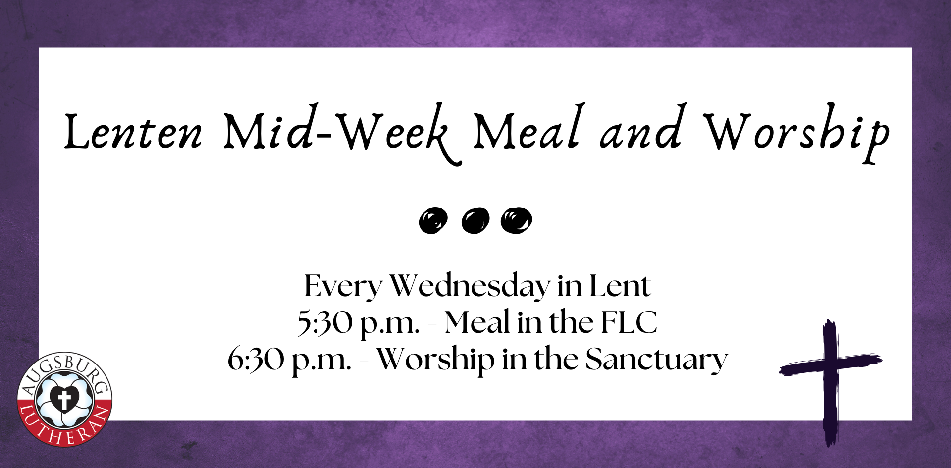 Mid-week Lenten Worship Graphic