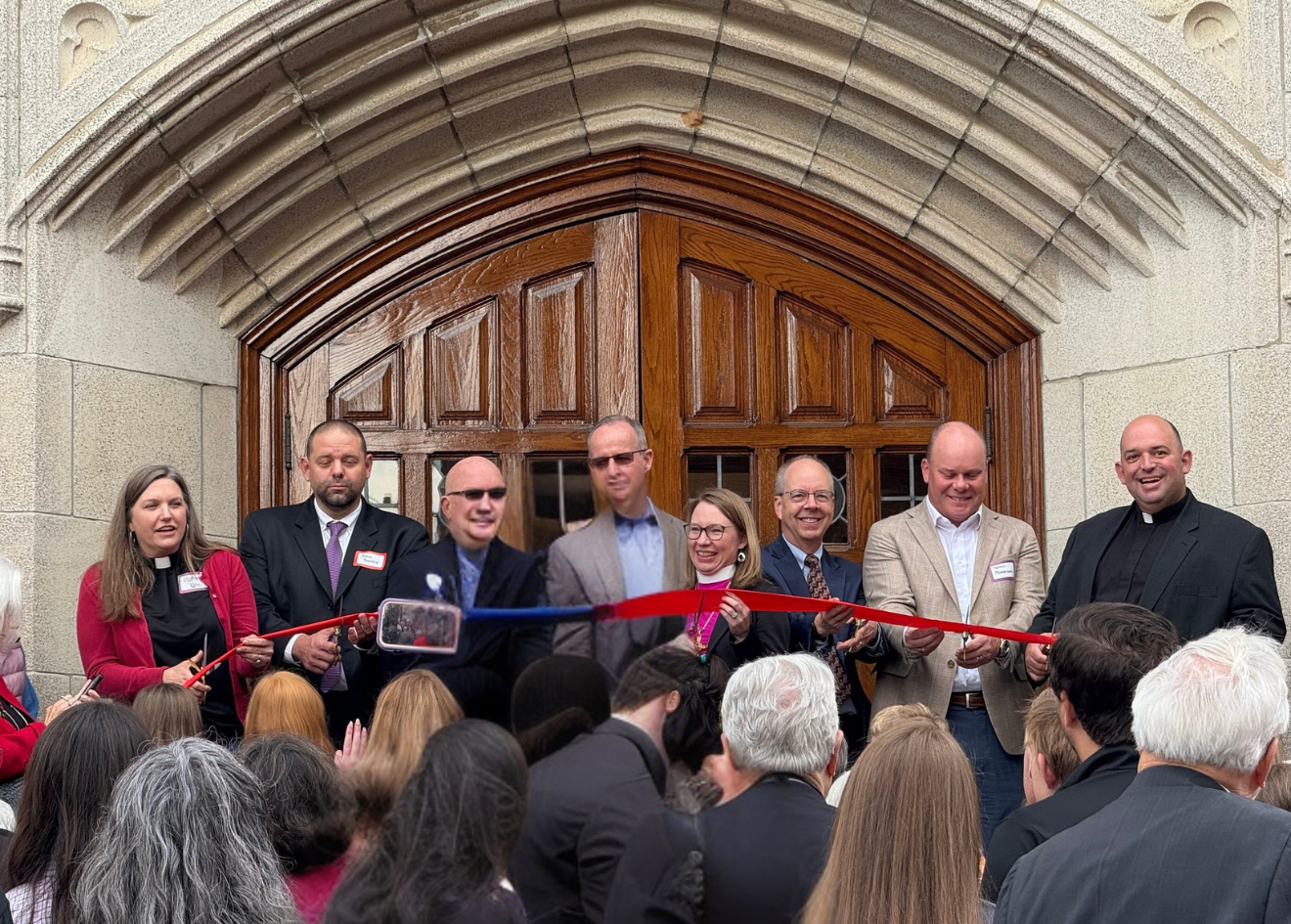 Ribbon Cutting for campus renewal.