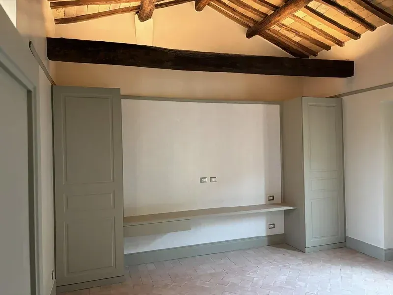 Travi e tavolato della copertura in legno