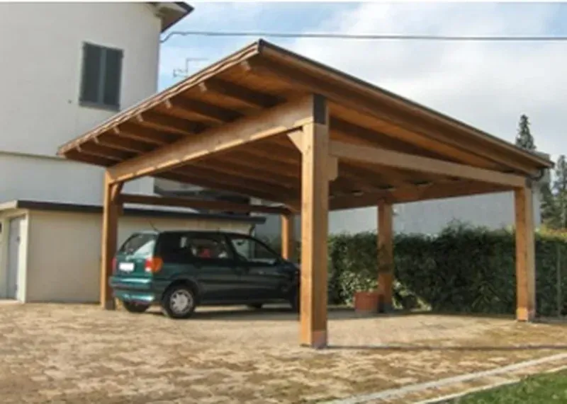 tettoia legno per auto