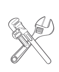Lazzaro Gas logo with crossed wrenches and a phone number on a dark shirt