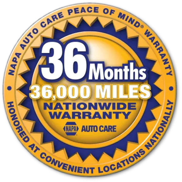 NAPA Warranty Badge | CarMart Automotive Service