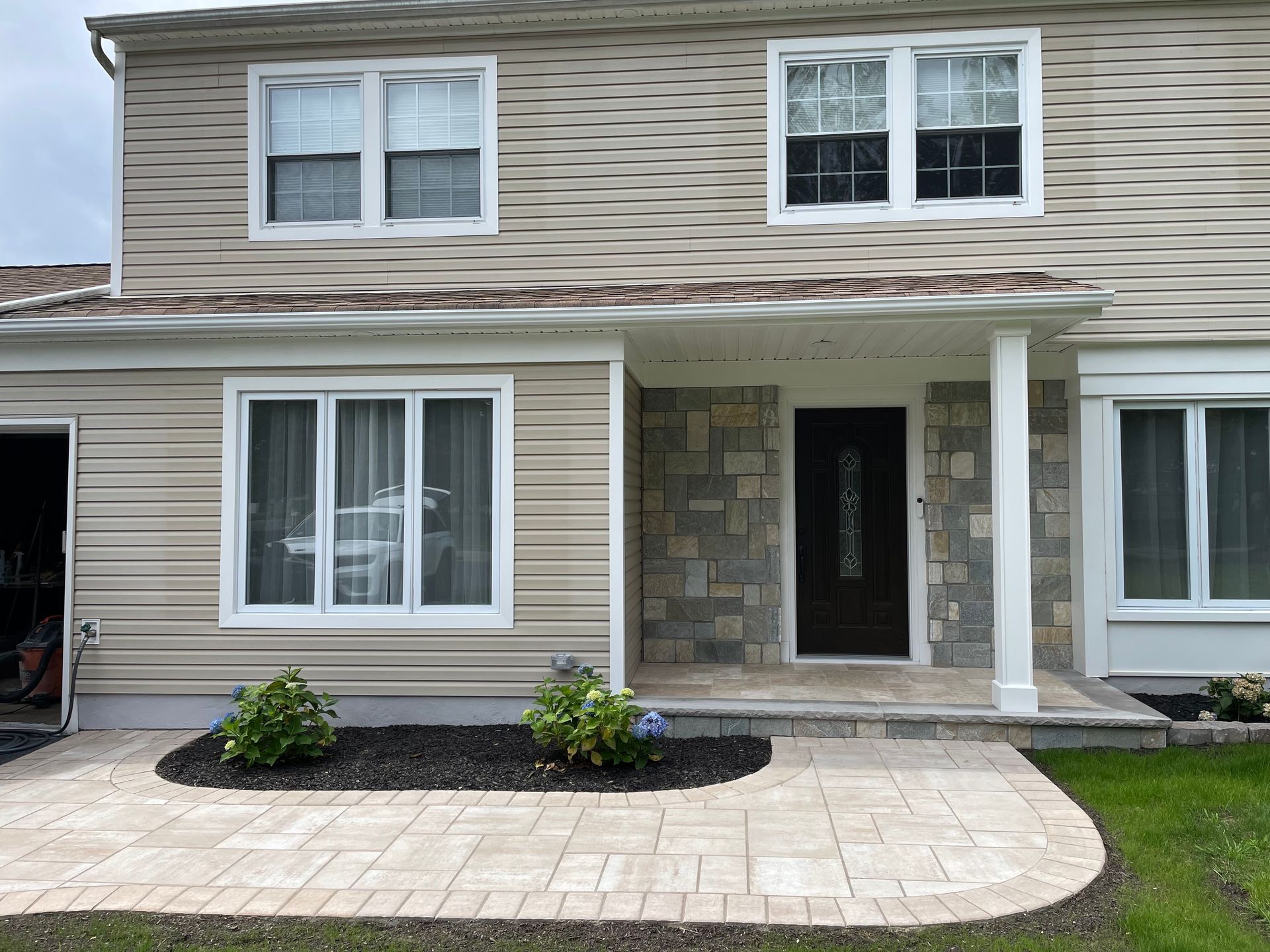 Front porch paving project 