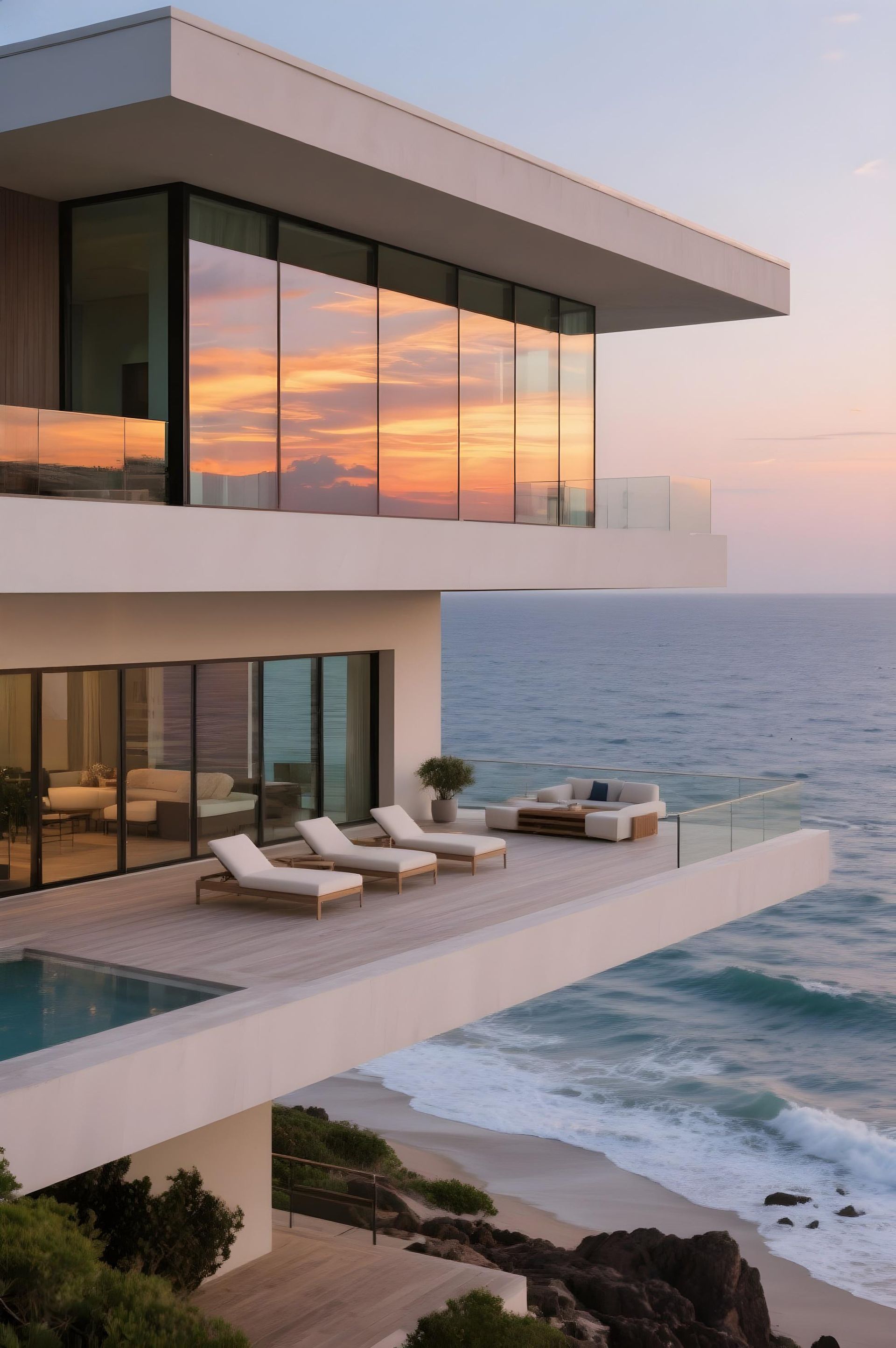 Luxury modern villa interior in UAE