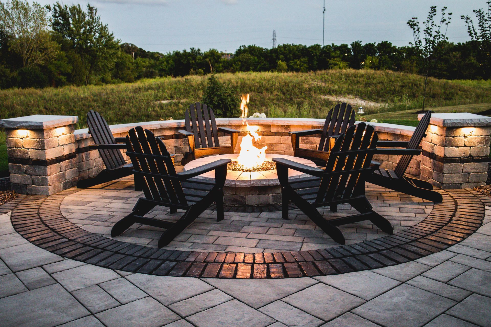 schererville indiana 46375 outdoor firepits fireplaces custom