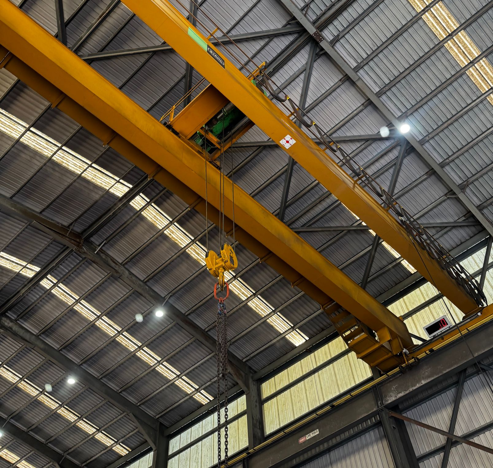Industrial workshop serviced by Coastwide for overhead crane repairs and maintenance